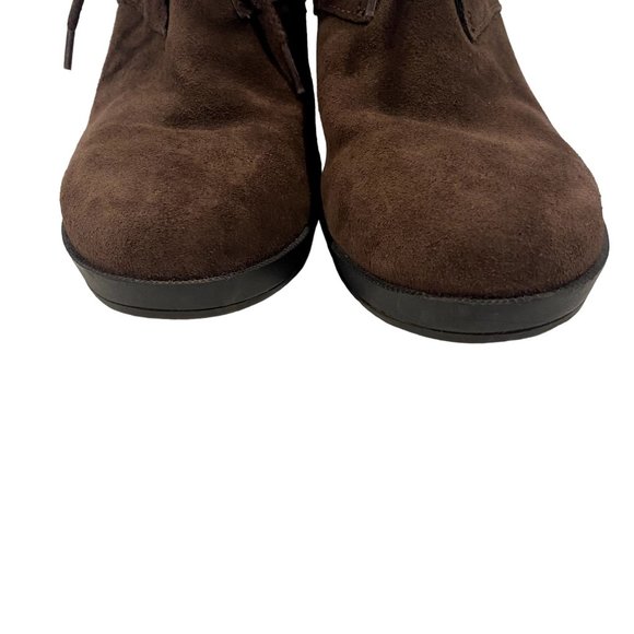 Cole‎ Haan Britt Chukka Brown Suede Wedge Bootie Size 9.5 - Picture 2 of 10